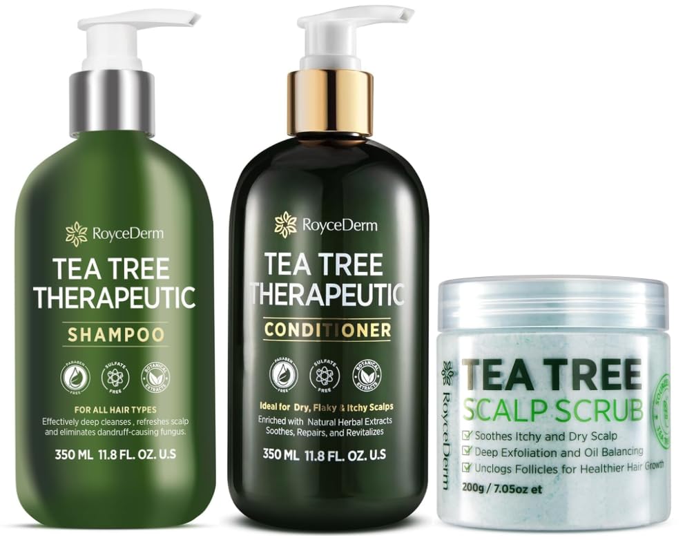 Tea Tree Antifungal 3-Piece Scalp Care Set