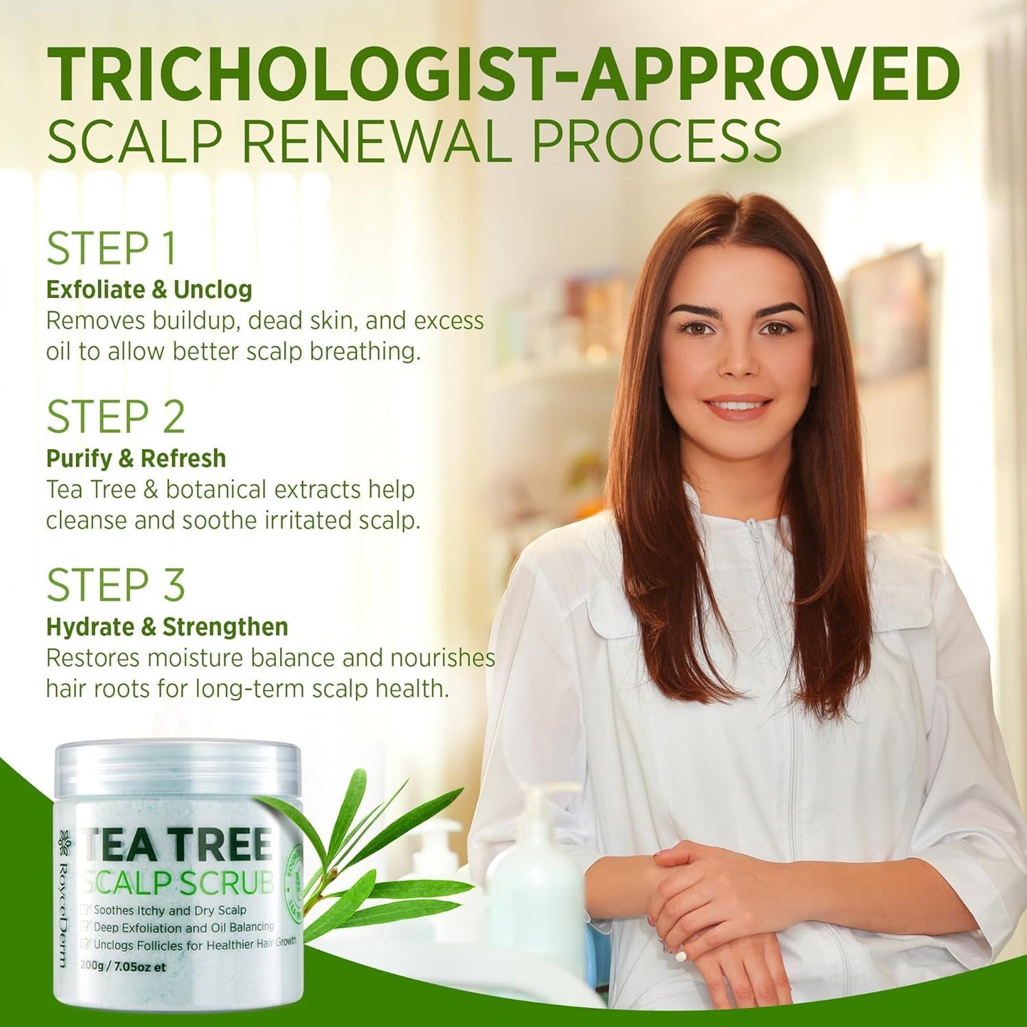 Tea Tree Antifungal 3-Piece Scalp Care Set