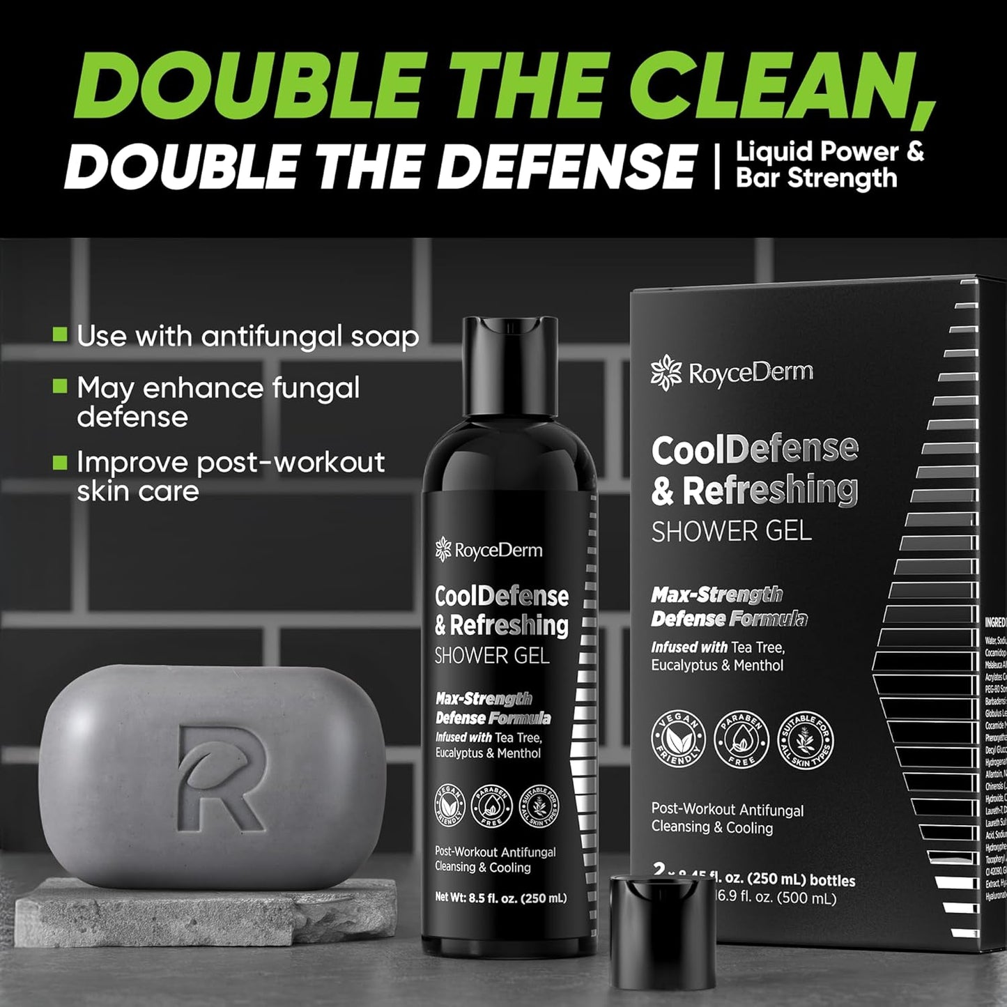 Cool Defense & Refreshing Shower Gel