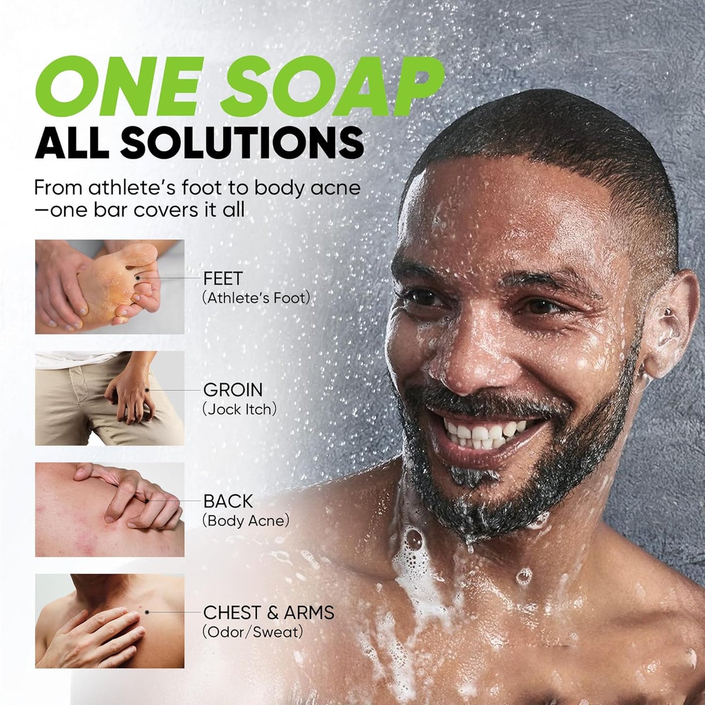 Antifungal Soap Bar (Charcoal)
