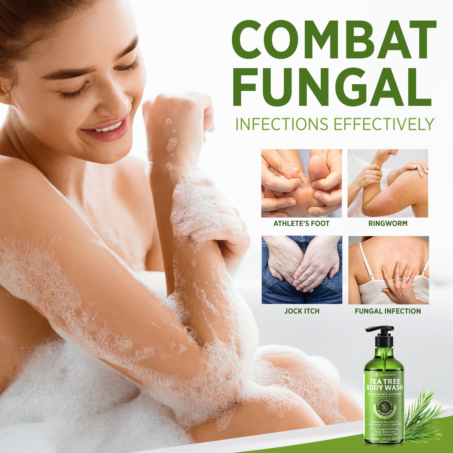 Anti-fungal Tea Tree Body Wash