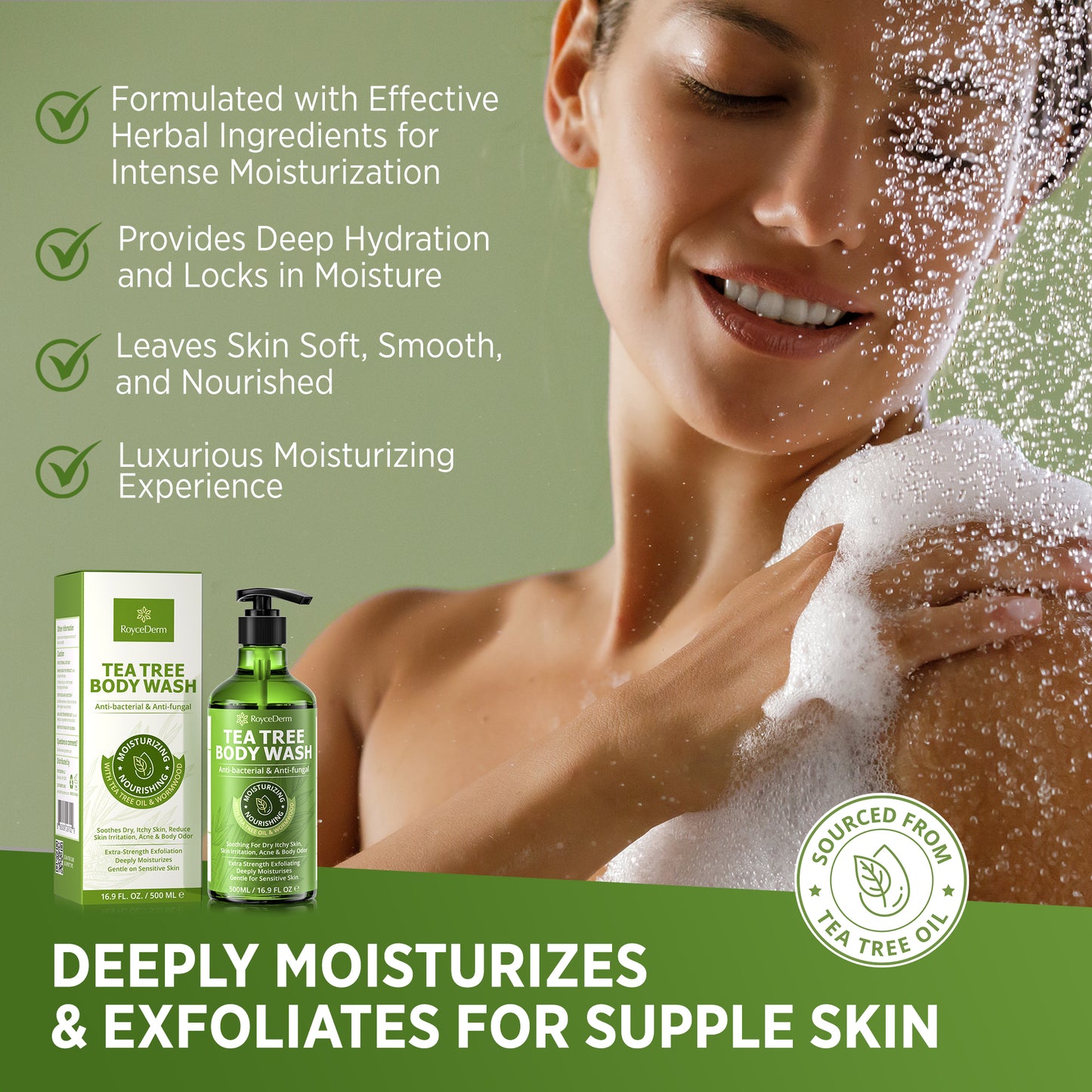Anti-fungal Tea Tree Body Wash