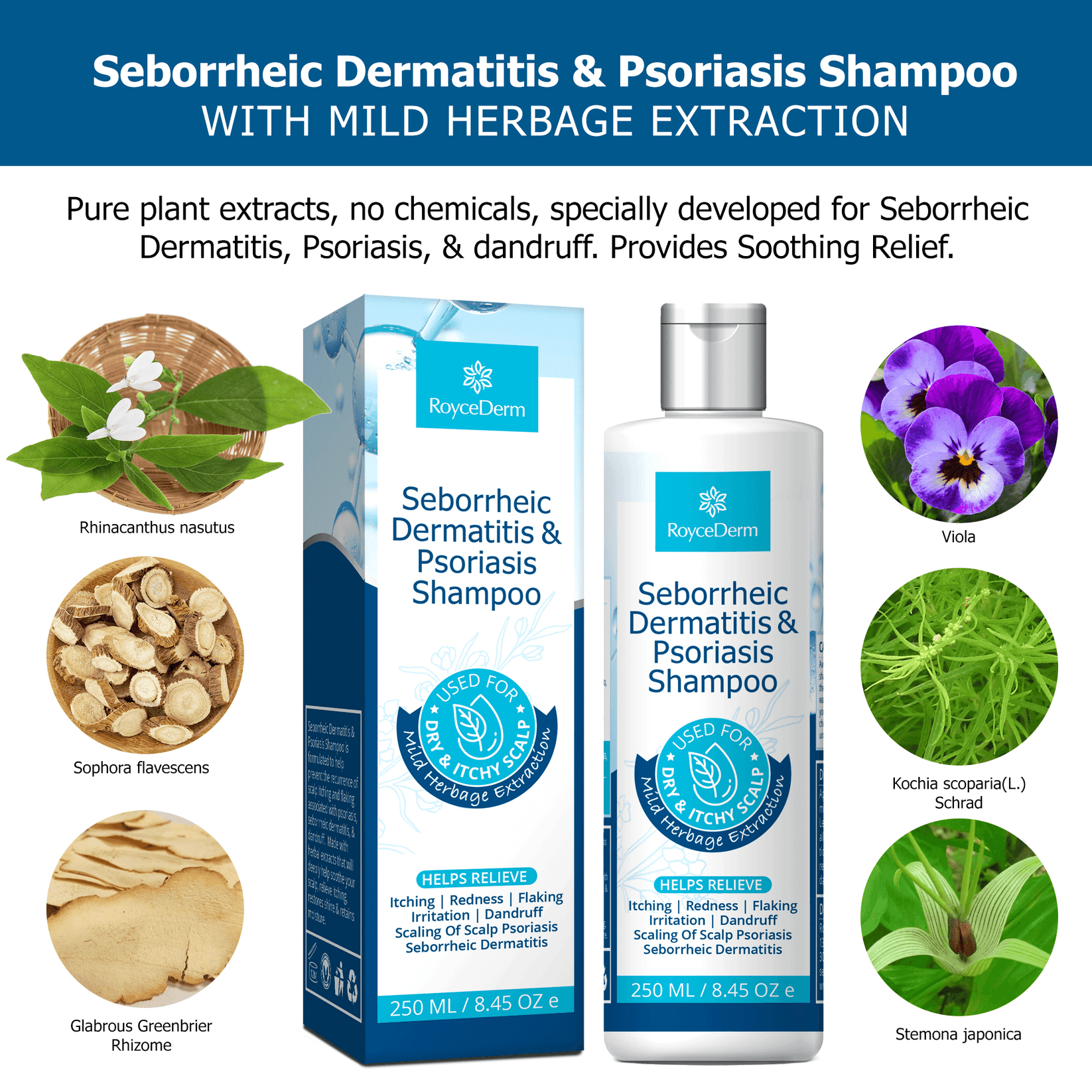 Psoriasis & Seborrheic Dermatitis Shampoo – Roycederm