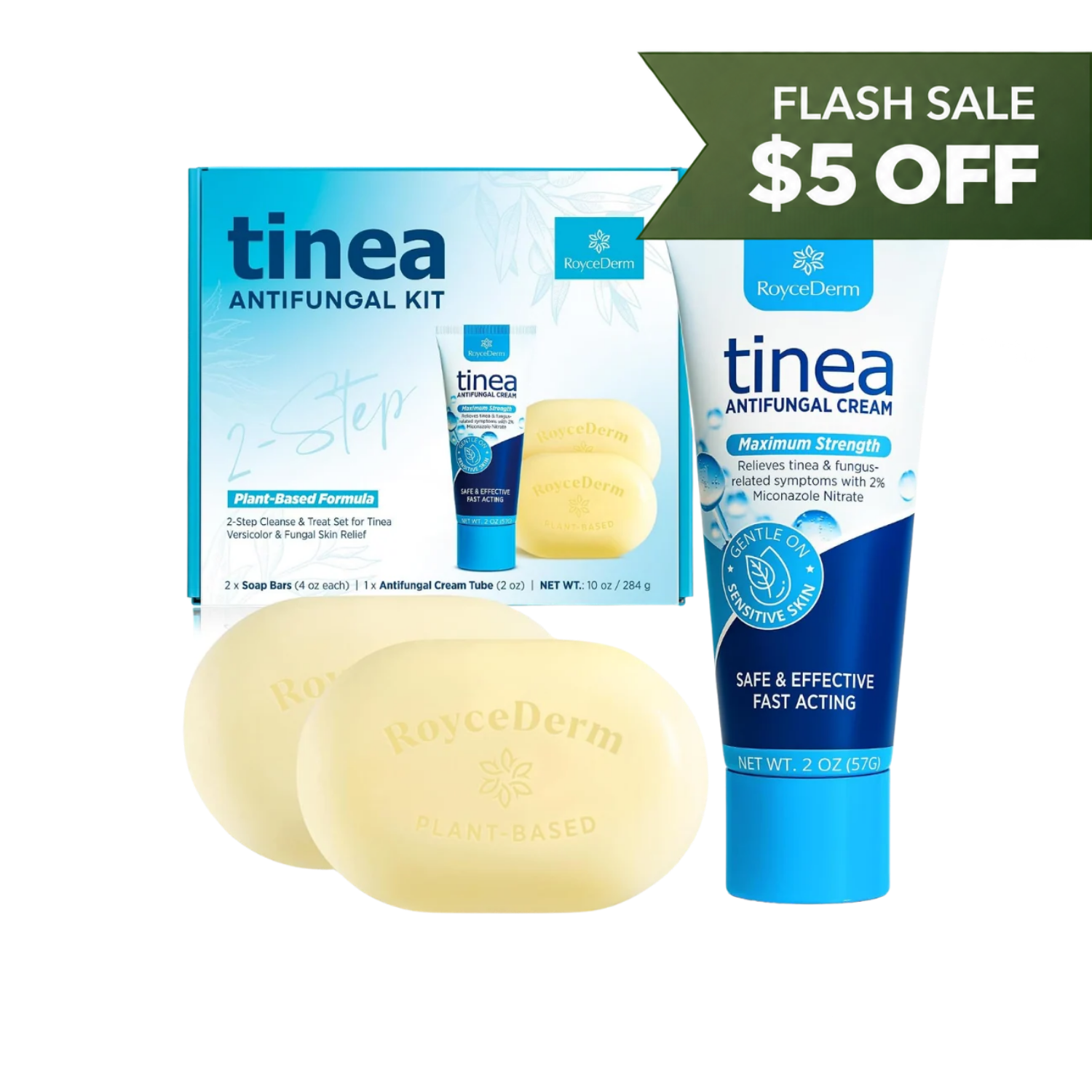 Tinea Versicolor Relief Cream & Soap Kit