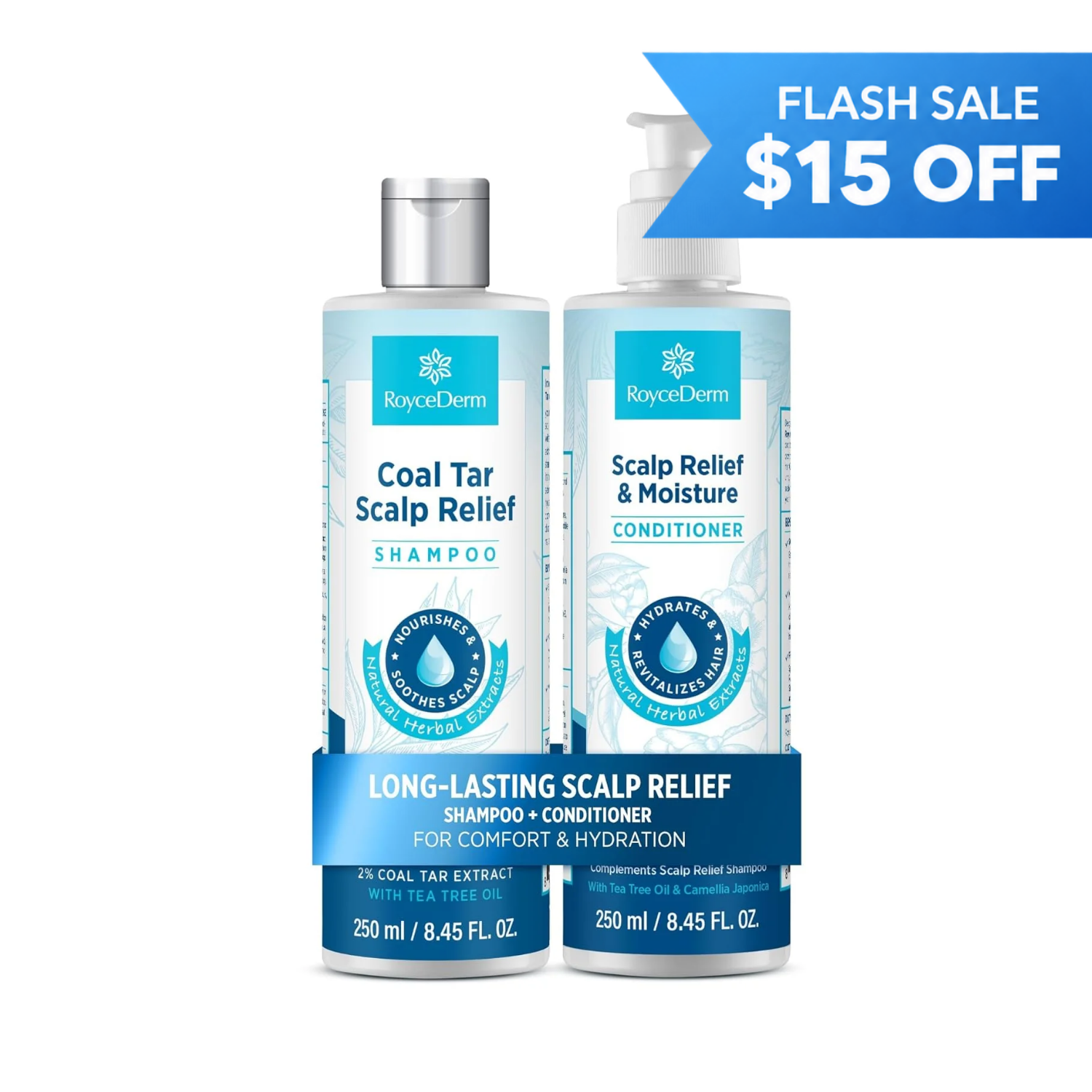 Coal Tar Antidandruff Shampoo & Conditioner Set
