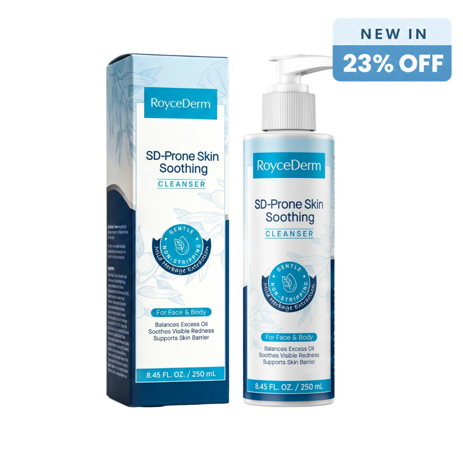 Limpiador facial y corporal para la dermatitis seborreica