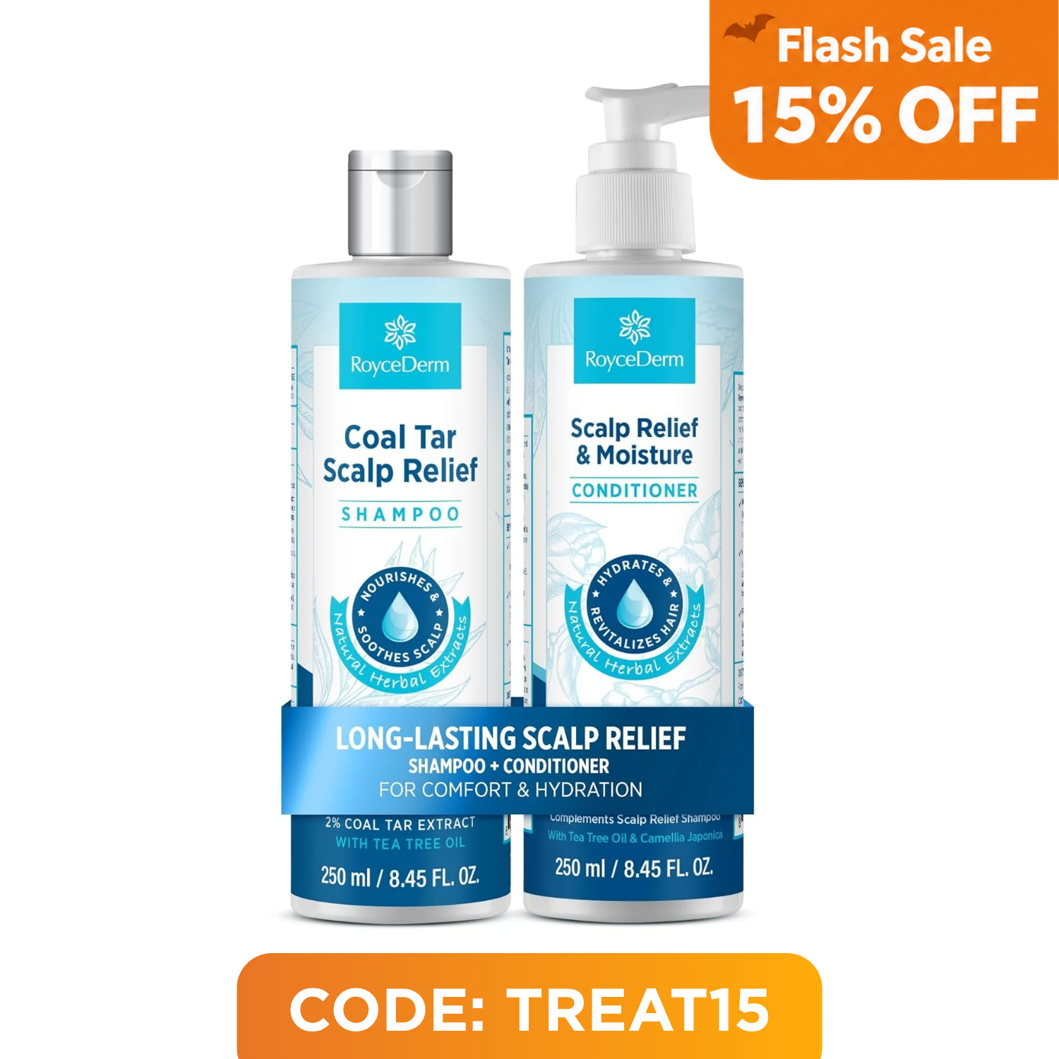 Coal Tar Antidandruff Shampoo & Conditioner Set