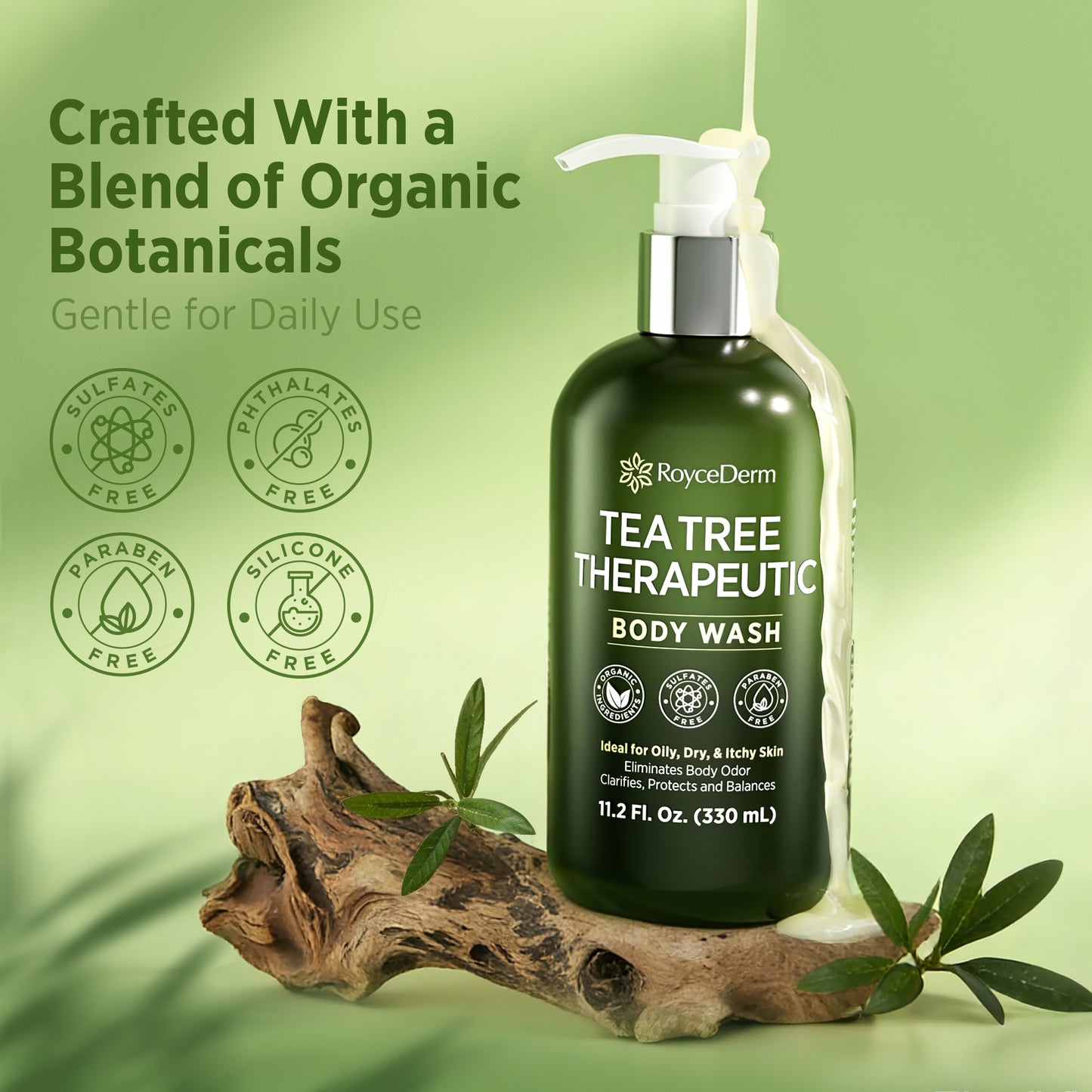 Roycederm Tea Tree Therapeutic Body Wash & Soap