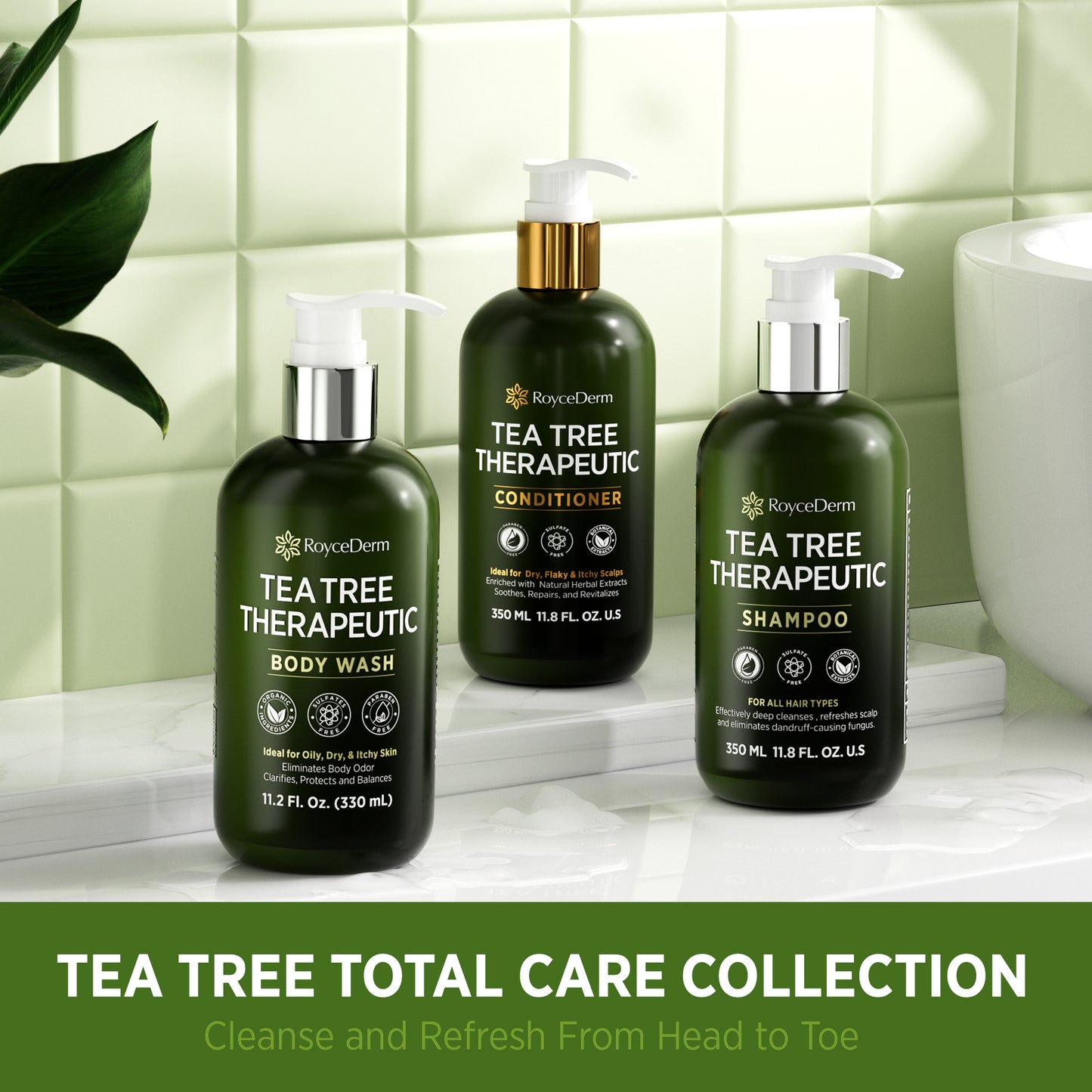Roycederm Tea Tree Therapeutic Body Wash & Soap