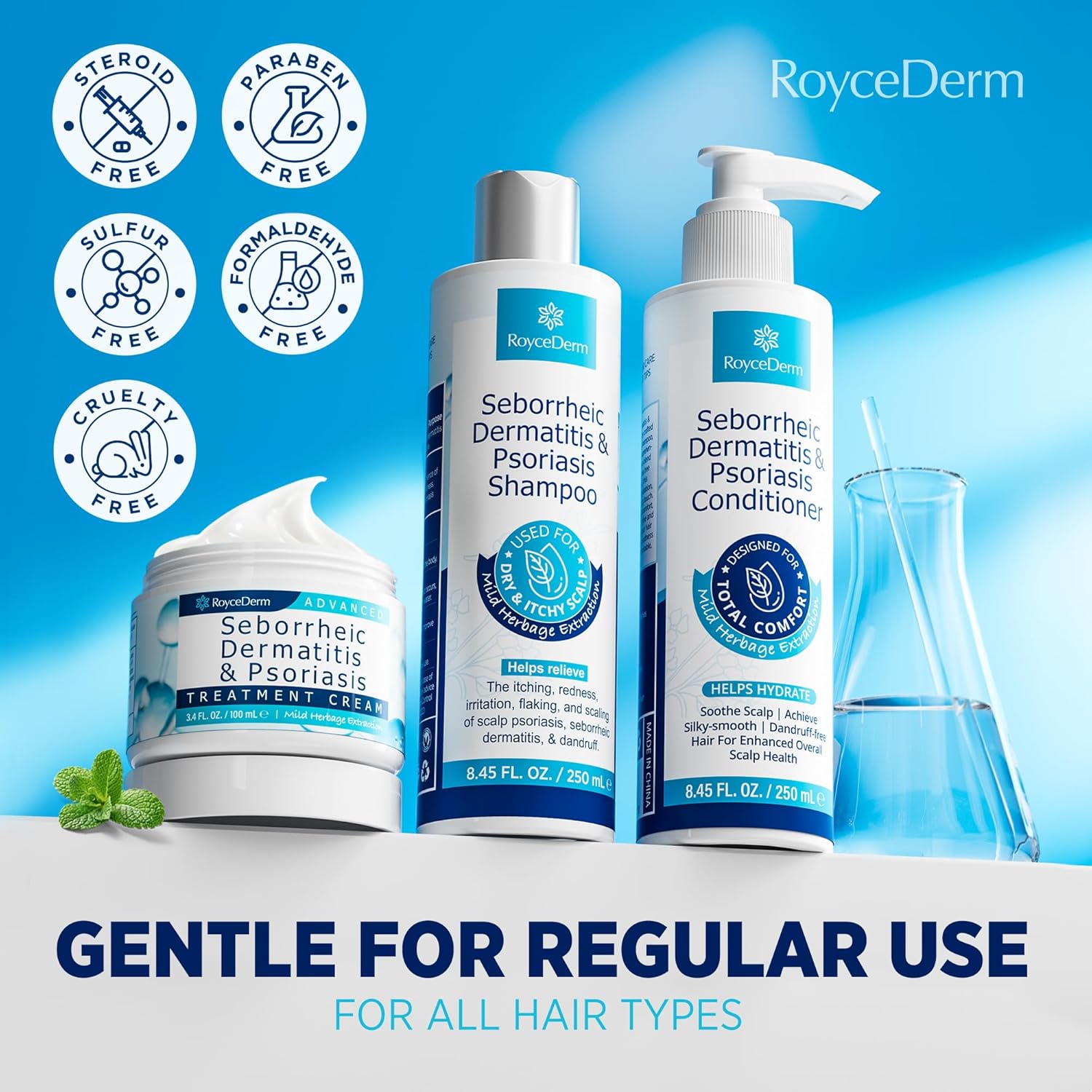 Scalp Therapy System for Seborrheic Dermatitis & Psoriasis