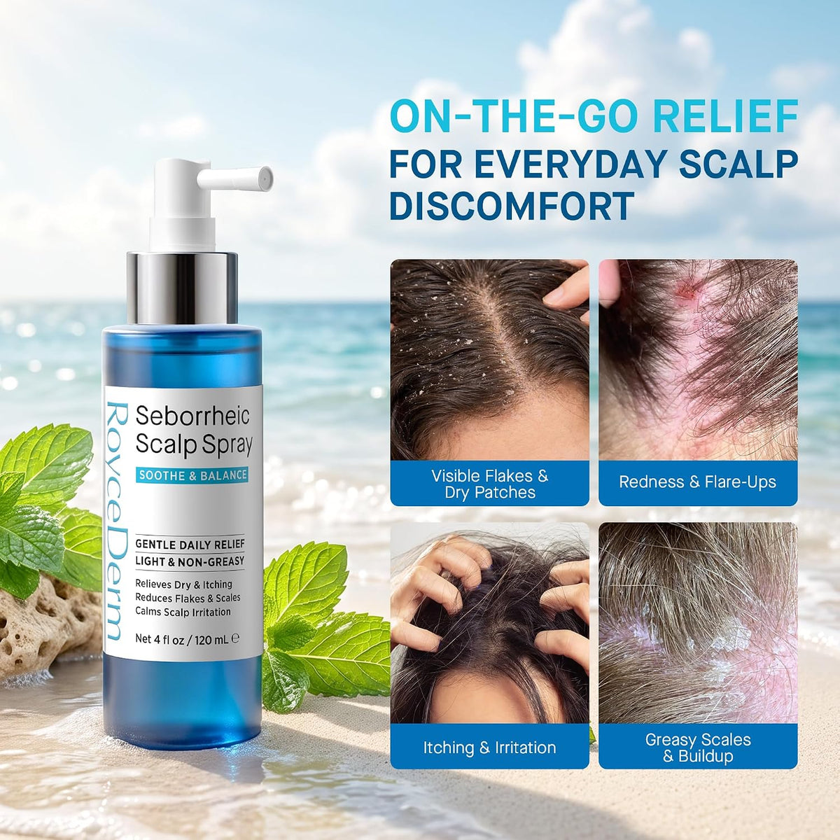 Seborrheic Dermatitis & Psoriasis Scalp Spray