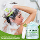 Tea Tree Scalp Scrub with Scalp Massager Brush Set