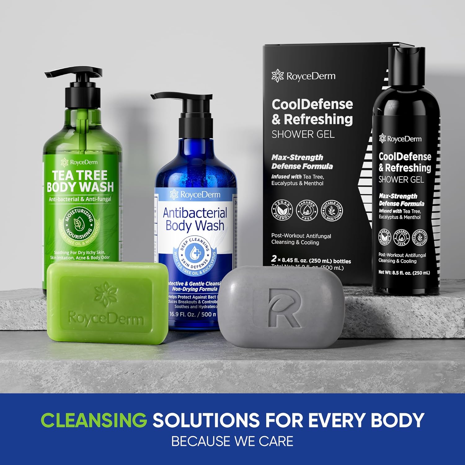 Roycederm shower gel and body wash with natural extracts for skin health