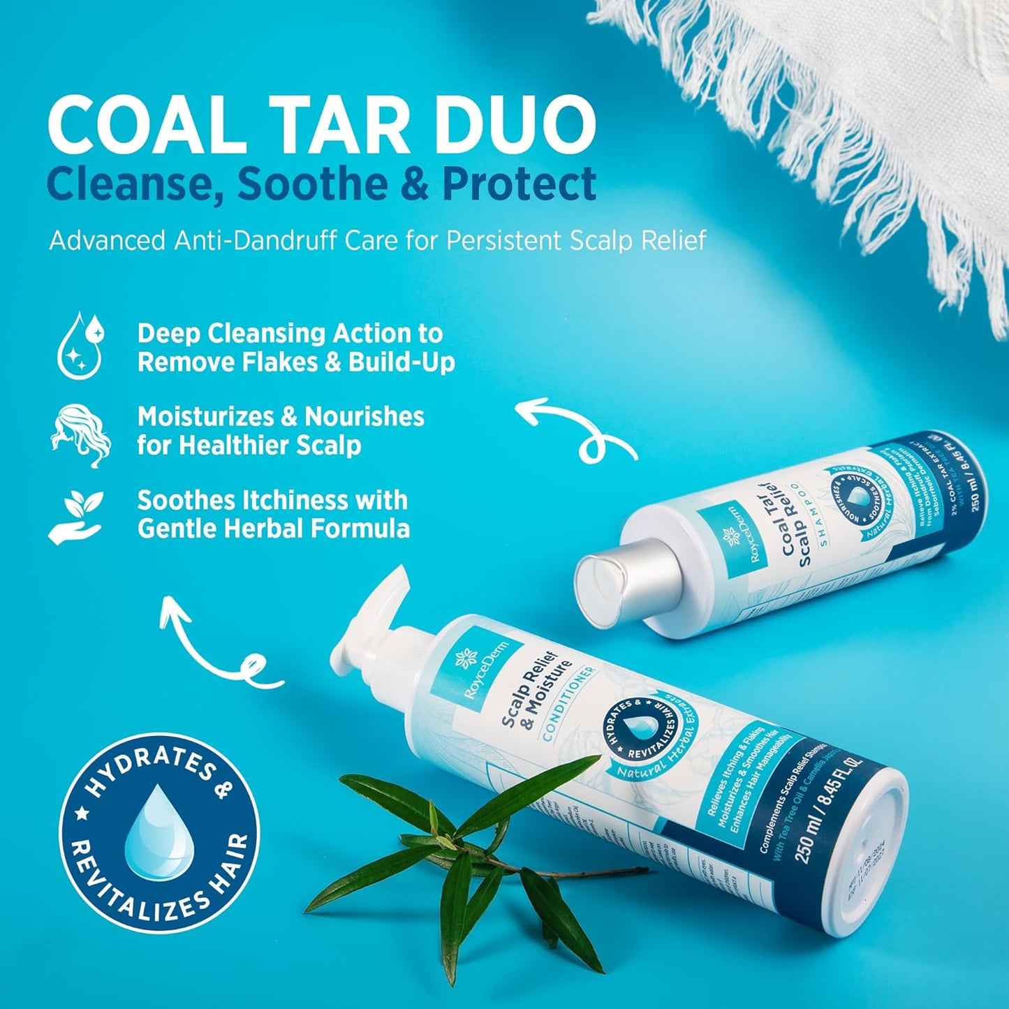 Coal Tar Antidandruff Shampoo & Conditioner Set