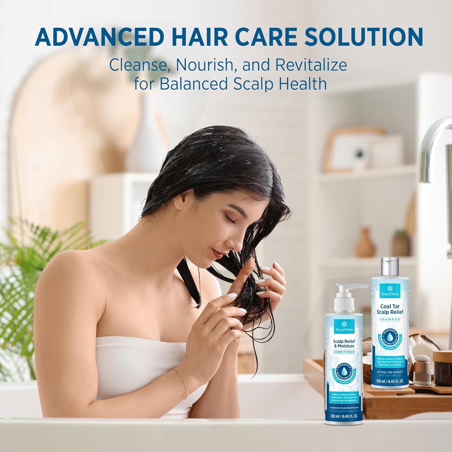 Coal Tar Antidandruff Shampoo & Conditioner Set