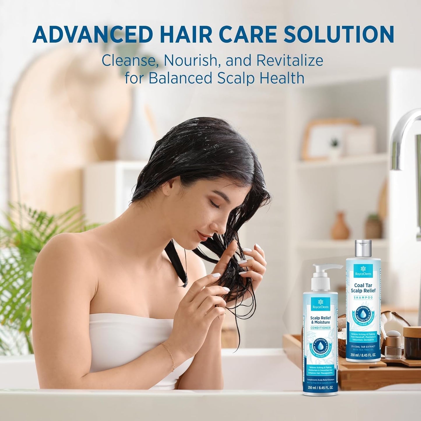 Coal Tar Antidandruff Shampoo & Conditioner Set