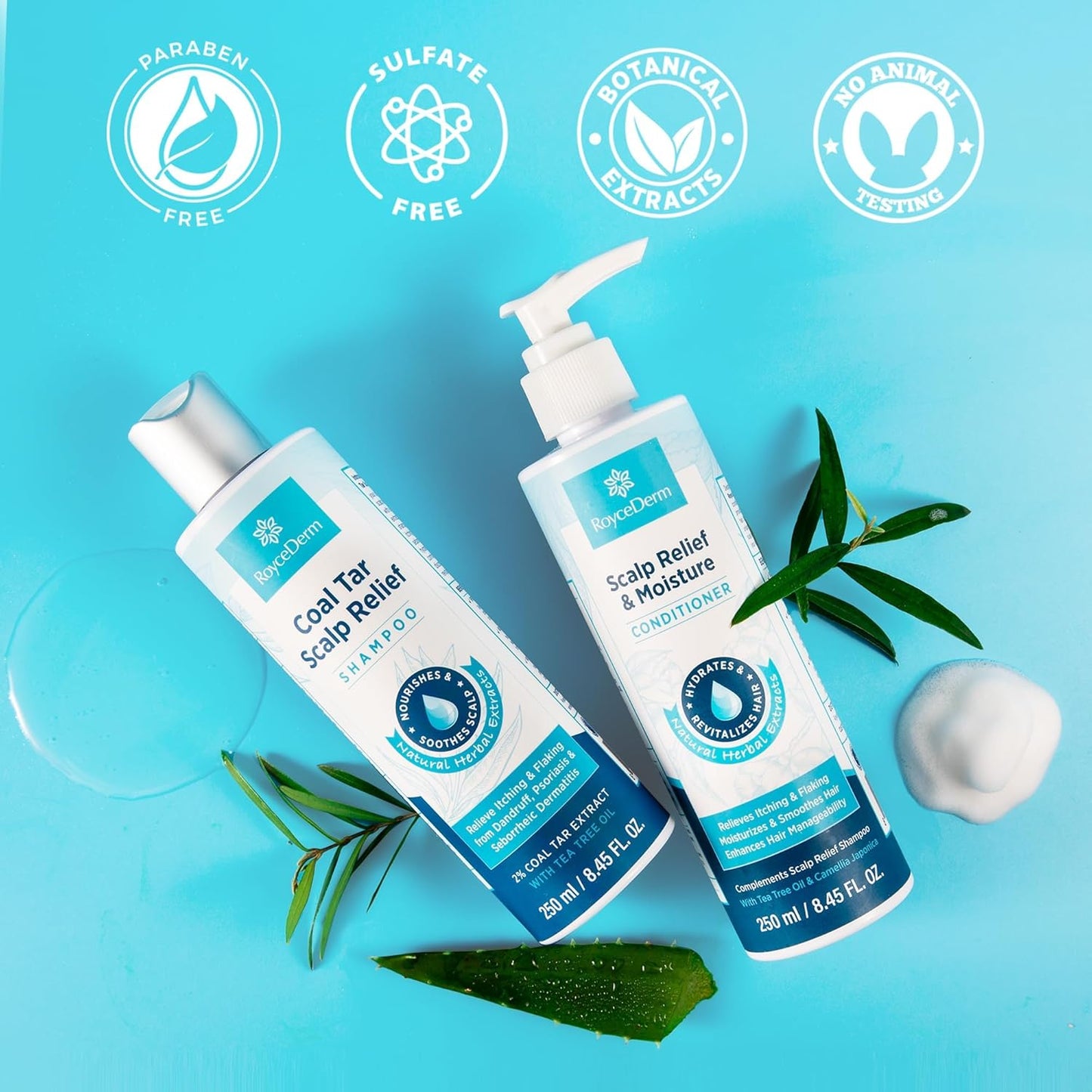 Coal Tar Antidandruff Shampoo & Conditioner Set