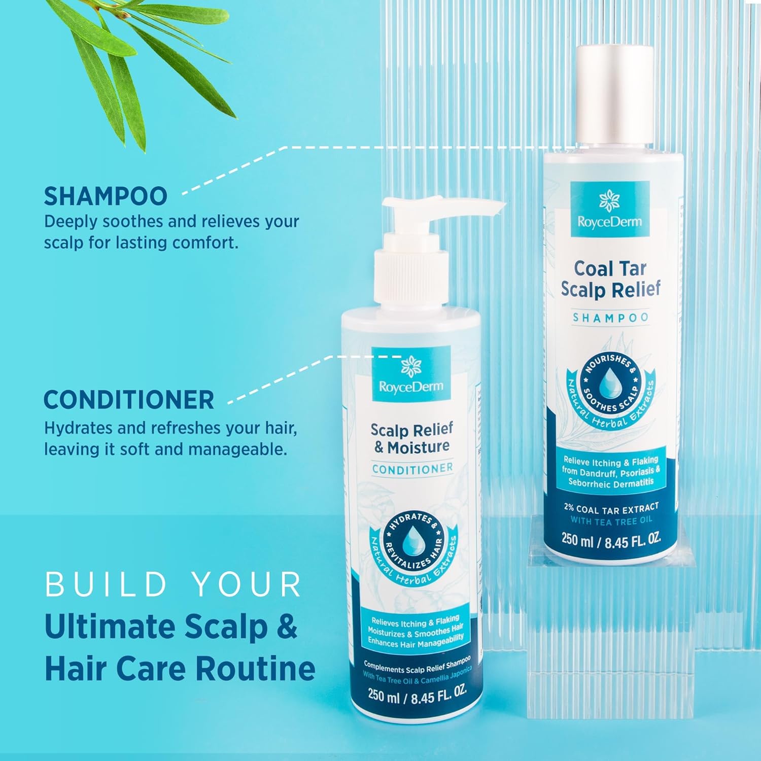 Coal Tar Antidandruff Shampoo & Conditioner Set