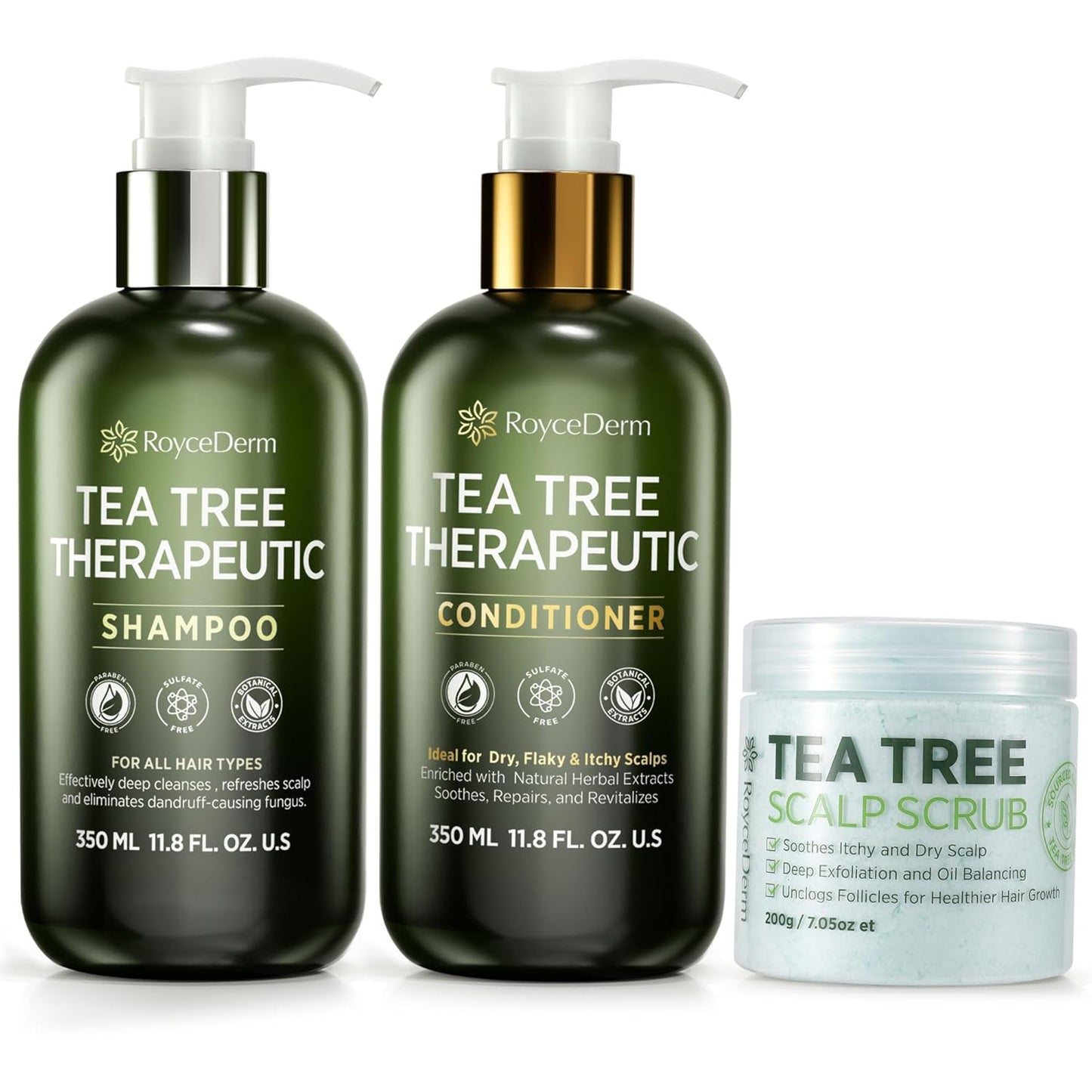 Tea Tree Antifungal 3-Piece Scalp Care Set