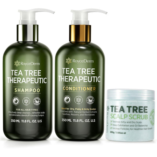 Tea Tree Antifungal 3-Piece Scalp Care Set