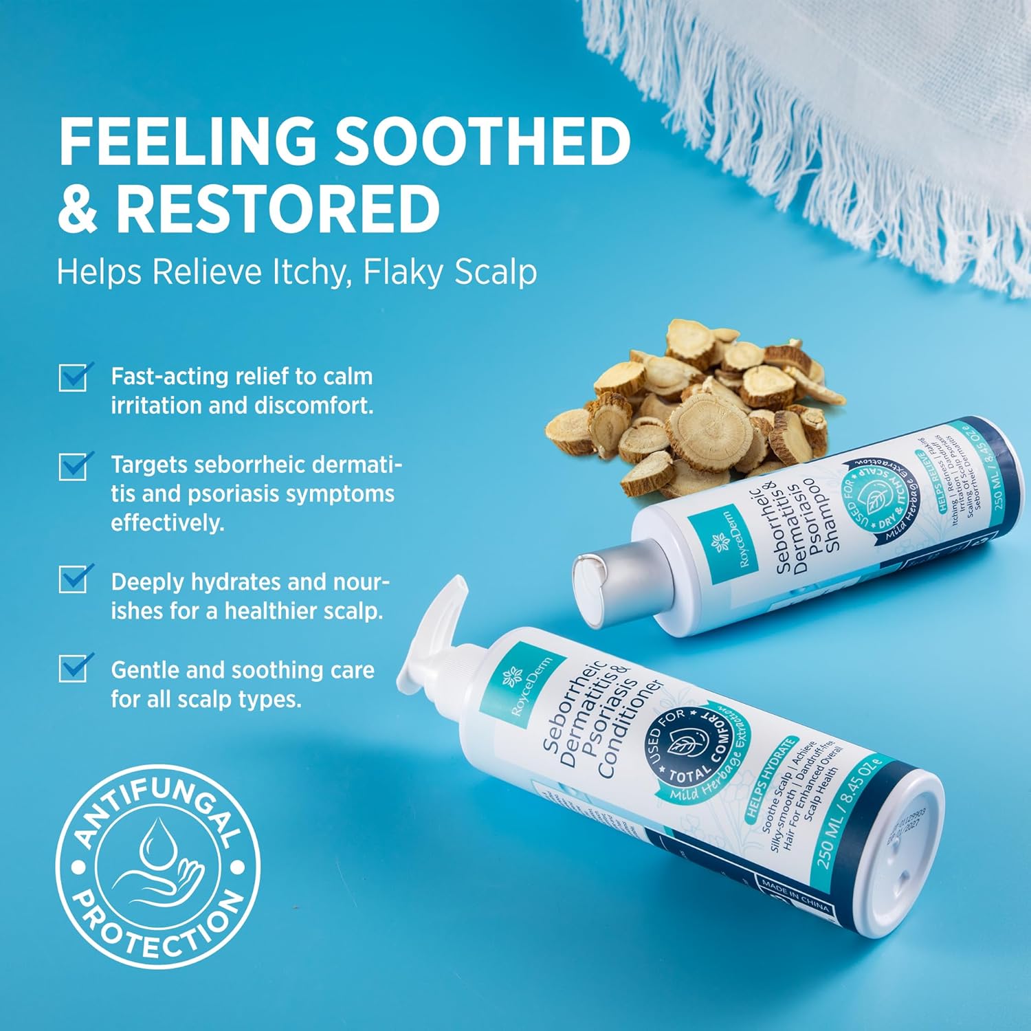 Seborrheic Dermatitis & Psoriasis Shampoo and Conditioner Set