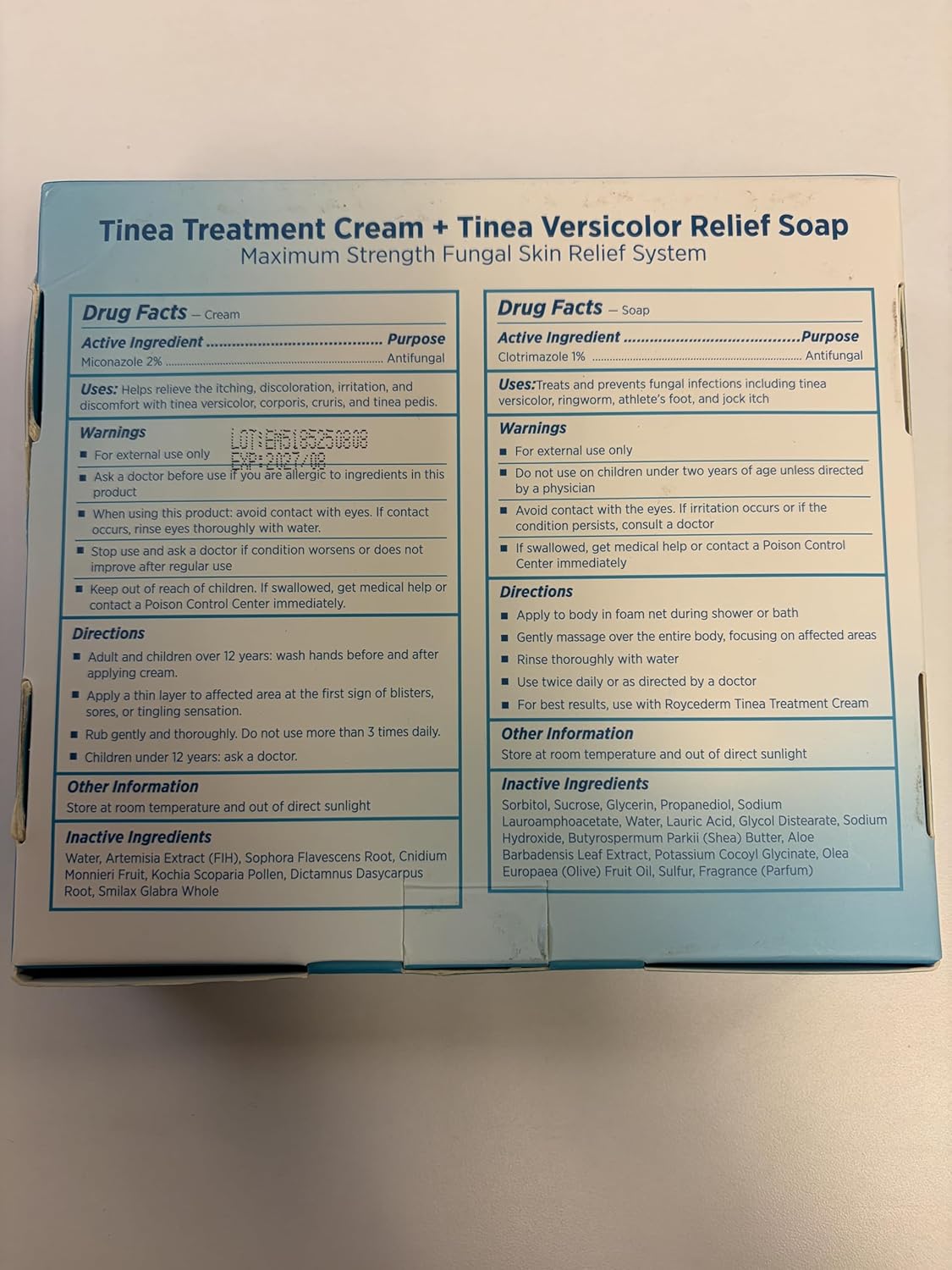 Tinea Versicolor Relief Cream & Soap Kit