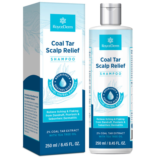 Coal Tar Dandruff Shampoo: Medicated Gel for Rapid Scalp Relief - 8.45 fl oz