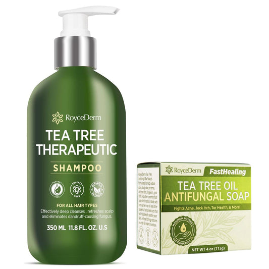 Tea Tree Antifungal Care Set – Shampoo & Antifungal Soap System